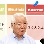 感染「拡大期１」に警戒レベルが上がったことを受け、会見する兵庫県の井戸敏三知事＝２９日夕、兵庫県庁（撮影・辰巳直之）