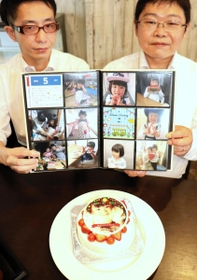 店を再開する鶴谷哲也さん（右）と、タッグを組むナカバヤシの前川希仁さん＝姫路市内