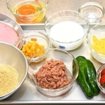 牛乳とチーズ、高野豆腐粉、卵はカルシウム、タンパク質といった栄養を摂取できる。