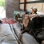 静かな夏。お化け屋敷の道具は収束の日を待っている＝丹波篠山市鷲尾