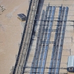 ＪＲ東日本の長野新幹線車両センターで、台風１９号による大雨で浸水した車両＝２０１９年１０月１３日、長野市