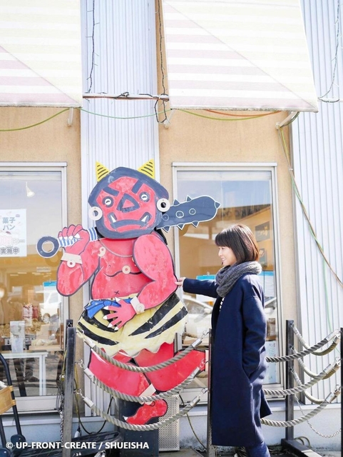 加古川市内を歩く森高さん