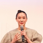 記者会見した蒼井優さん＝東京都港区東新橋１