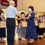 兵庫県看護功績賞で表彰される受賞者＝神戸市中央区下山手通４