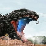 １０月１０日オープンが決まった、ゴジラのアトラクションのイメージ（パソナグループ提供）