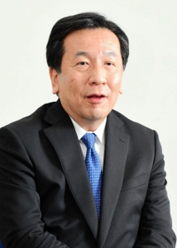 インタビューに応じる立憲民主党の枝野幸男代表＝２２日午後、神戸市内（撮影・中西幸大）