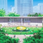 「こどもと花のひろば」に建設される「こども本の森　神戸」のイメージ（安藤忠雄建築研究所提供）