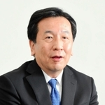 インタビューに応じる立憲民主党の枝野幸男代表＝２２日午後、神戸市内（撮影・中西幸大）