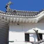 姫路城の大天守を清掃する自衛隊員＝１日午前、姫路市本町
