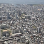 ２０２３年に事業が完了する新長田駅南地区再開発地区＝神戸市長田区