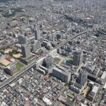 ２０２３年に事業が完了する新長田駅南地区再開発地区＝神戸市長田区