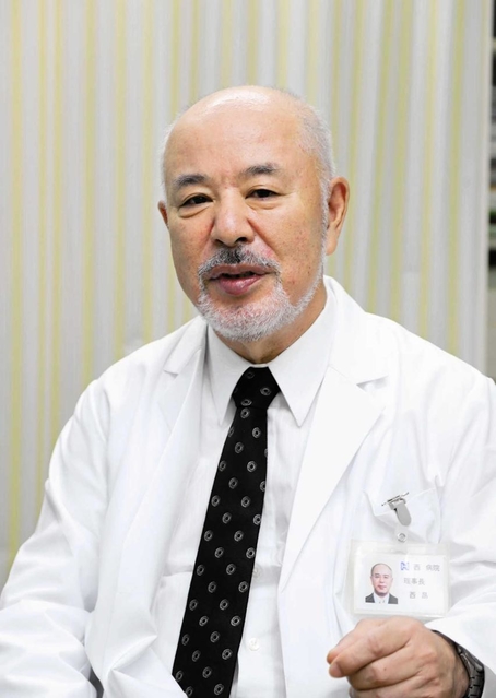 兵庫県民間病院協会の西昂会長＝神戸市灘区備後町３