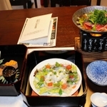 兵庫の食材を生かした松廼家の料理＝神戸市中央区北野町４