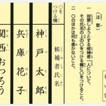 投票用紙のイメージ