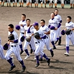 昨秋の県大会で強豪を破って躍進した東播磨高校野球部員＝２０２０年９月、姫路市のウインク球場
