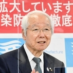 「まん延防止等重点措置」について会見で説明する兵庫県の井戸敏三知事＝１日午後、県庁（撮影・藤井伸哉）