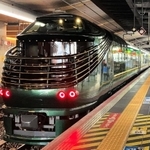 １０月から香住駅に停車する瑞風の先頭車両＝ＪＲ大阪駅
