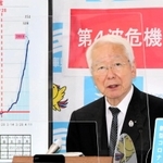 １４市町の飲食店への営業時短要請継続に含みを持たせた兵庫県の井戸敏三知事＝１２日午後、県庁