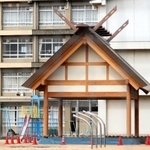 ６２００万円を投じて建設された相撲場。市議の要望で予算増額を指示した副市長が退任する事態となった＝姫路市白浜町甲（撮影・大山伸一郎）
