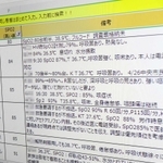 優先患者リストの備考欄。「自宅で看取ることも視野に入れるが、できたら入院させて」という家族の悲痛な思いも記されていた＝２７日午後、神戸市役所（画像の一部を加工しています）