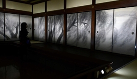 鑑真和上にふるさとの光景を捧げた《揚州薫風》＝神戸市立博物館（撮影・中西幸大）