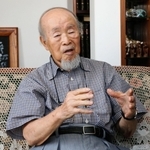 霊長類学者の河合雅雄さん＝２０１５年８月、丹波篠山市内