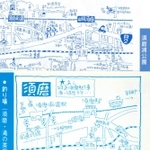 親しみやすい手描きのイラストで愛好される釣り手帳。沿線の変貌を伝える（（上）２０２１年版、（下）初版）