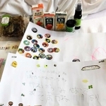 男性の子どもが回復を願って書いた絵と「パパまってるよ」のメッセージ（男性提供、画像の一部を加工しています）