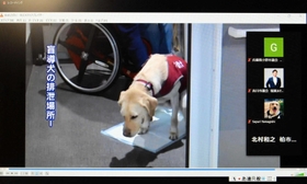 補助犬のトイレについて障害者と議員が話し合ったオンライン会議の画面