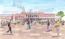 再整備後のＪＲ神戸駅北側広場のイメージ図（神戸市提供）