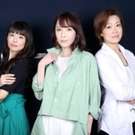 朗読劇「島守の塔」に出演する（左から）舞羽美海さん、貴城けいさん、北翔海莉さん＝東京都内