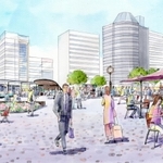 再整備後のＪＲ神戸駅北側広場のイメージ図（神戸市提供）