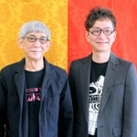 リクエストに沿った狂言祭をＰＲする（左から）茂山あきら、千之丞の父子＝大阪市北区