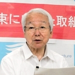 まん延防止等重点措置などを政府に要請したことを明らかにする井戸敏三知事＝１６日午後、兵庫県庁（撮影・高田康夫）