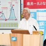 兵庫県の新型コロナウイルス対応などを説明する井戸敏三知事＝２１日午後、兵庫県庁