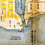 「播磨国明石城図」に残る「燈籠堂」の表記と平屋の建物（明石市提供）