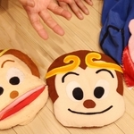 フェルトなどで手作りした孫悟空らの顔。「歴代の人形は全て捨てられない」と愛着はひとしおだ＝神戸市兵庫区、神戸新開地・喜楽館（撮影・長嶺麻子）