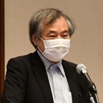 記念講演をする兵庫県立大大学院の室崎益輝教授＝神戸市中央区、県公館
