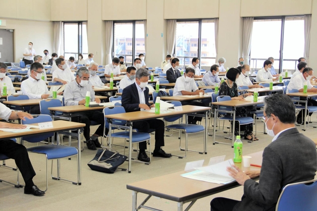 来年２月の大会の事業計画が示された実行委員会総会＝姫路市安田４