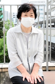 建設アスベスト大阪訴訟で共同代表を務めた山本百合子さん＝尼崎市内