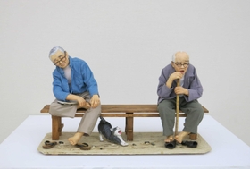 県民賞に選ばれた渡部美智子さんの工芸作品「毎日が日曜日」（兵庫県立美術館提供）