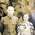 河石達吾さんと輝子さん（河石達雄さん提供）
