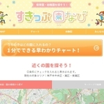 「保育園・幼稚園を探そう！　すきっぷ園なび」のトップページ