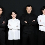 キャストの（右から）奥田一平、石橋徹郎、山本郁子、上川路啓志＝宮川舞子氏撮影