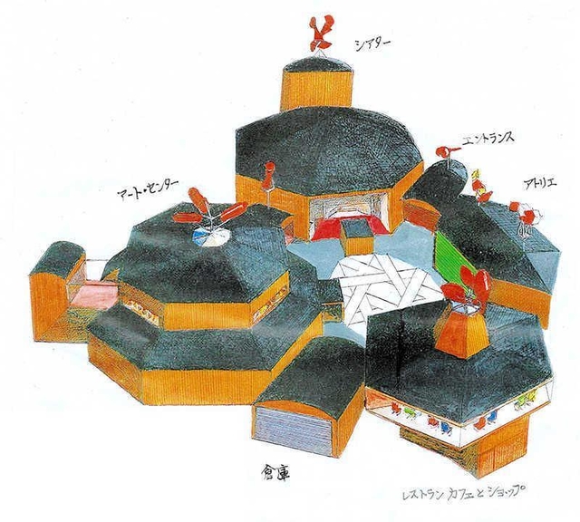 新宮晋さんが描いた「地球アトリエ」のイメージスケッチ