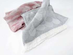 ジャカードカラミ織のストール（大塚さん提供）