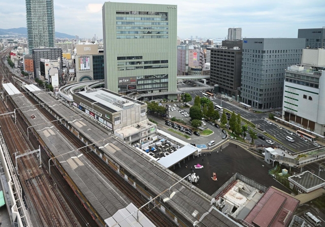 ＪＲの新駅ビルの建設が予定される三ノ宮駅。２０２９年度の開業を予定する＝神戸市中央区