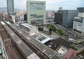 再整備が進むＪＲ三ノ宮駅周辺＝神戸市中央区