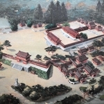 戦前、国家事業として計画されていた広田神社の完成予想図（広田神社提供）