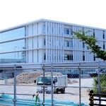 事故車両の保存施設が整備されるＪＲ西日本の社員研修センターの敷地＝２０２０年７月２０日、大阪府吹田市